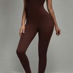 SheIn Chocolate brown one shoulder jumpsuit Photo 4
