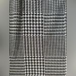 Nina Leonard Lennie for  houndstooth fringe knit midi skirt, size medium Photo 2