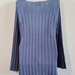 Modcloth Boatneck Long Sleeve Ribbed Cable Knit Pullover Tunic Sweater Large Photo 5