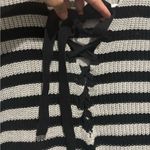 BKE  Women’s black & gray stripped knit sweater Photo 1