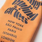 H&M | MEDIUM ORANGE MOTIF DETAIL SWEATSHIRT NEVER ENDING CITIES CREWNECK Photo 5