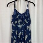 Lulus Lulu’s Memorable Night Navy Blue Floral Print Maxi Dress Sz.XS Photo 9