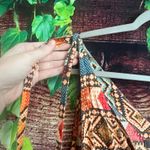 Haute Hippie  Tribal Aztec Wide Leg Linen Blend Jumpsuit Medium Boho Sleeveless Photo 4