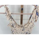 ASTR the Label Tie Sleeve Crop Top Periwinkle Floral Womens Size XS Coquette Photo 4