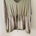 Earthbound  Pullover Blouse Green Sz Small Photo 2