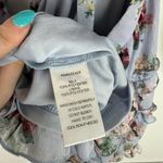 VICI VICl Chiffon Floral High Low Dress Lace Up Long Sleeves Cut Out Blue Size XS EUC Photo 15