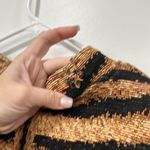 Sugar Street Weaver Women Jacket Medium Tapestry Safari Palm Button Tweed Africa Brown Photo 6