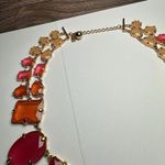 Kate Spade Coated Confetti Statement Necklace Gold Tone Red Pink Orange Etc Photo 12