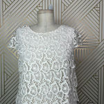 See By Chloe Tiered Lace Crochet Dress Ivory White Size 8 Photo 4