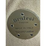 Pratesi Firenze Italian Made Leather Crossbody Purse 6x7 10oz Brown Photo 9