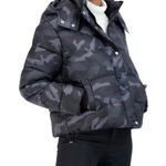 Sebby  Black Camo Puffer Coat Photo 0