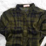 re:named Plaid Button Cuff Front Button Down Tunic Top Or Short Dress Photo 6