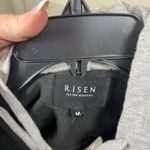 Risen Men’s Unique Black Stretch Button Up/Gray Hoodie Hybrid Size Medium Photo 5