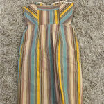 Moulinette Soeurs  Striped Multicolor Dress with Bow Detail size 2 Photo 3