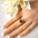 Aquamarine Ring, Size 8 Photo 3