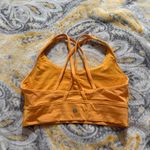Lululemon  orange energy bra long line size 8 Photo 1