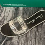 Lauren Lorraine Elegant Silver Slide Sandals by  size 8.5 Photo 0