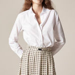J.Crew  Jules lace-collar shirt in cotton poplin Photo 0