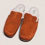 Franco Sarto  Barris 2 Cognac Faux Fur Lined Slip On Mules women size 9 Photo 0