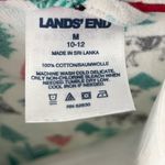 Lands' End  100% Cotton Peeking Cows Flannel Sleep Shirt Nightgown Size M(10-12) Photo 3