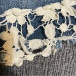 Carmar Denim Shorts With Flower Lace Trim Blue Size 25 Photo 4