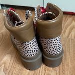 Universal Threads Universal‎ Thread Polka Dot Combat Boots Women Size 7 Red Laces Ankle Boots Photo 3