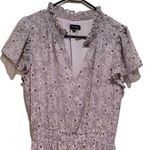 1. State  FLORAL PRINT LAVENDER RUFFLE SMOCKED COTTAGE SHORT SLEEVE DRESS Photo 8
