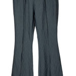 ThatsSoFetch That's So Fetch Women's Gray Pinstripe‎ Flare Pants Tailored Trouser Photo 0