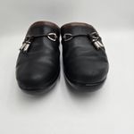 Ariat Leather Clogs Mules 7.5 B Black Brown Tassel Slip On Comfort Wedge Shoes Photo 7