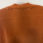 BP  Knit Open Front Cardigan Orange Rust Size XS Photo 4