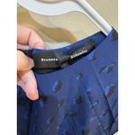 Proenza Schouler  Asymmetric Midi Dress Blue Leopard Print Silk Crepe‎ Size 2 Photo 7