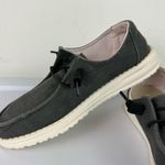 Hey Dude Wendy Chambray Moccasin Slip On Shoe Sz 7 Dark Grey Black Photo 12