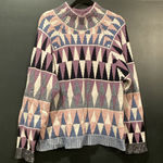 Altuzarra  Stilbo wool blend turtleneck Multicolored geometric knit Sweater Small Photo 0