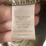 Garnet Hill  Embroidered‎ Boatneck Knit Dress Size Medium Olive Green 3/4 Sleeve Photo 5