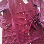 NWT Thakoon Silk Wrap Tie Polka Dot
Shirt Dress | Large Photo 7