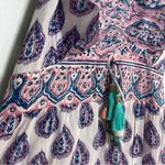 Alicia Bell Sz L Allie Ruffled Paisley Printed Maxi Halter Dress Pink Size L Photo 8