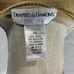 draper's & damon's Draper’s & Damon’s Gold Shimmer Sparkle Scoop Neck Sweater Size Small Pe… Photo 9
