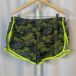 Danskin Now XL Athletic Shorts Neon Camo Running Workout Gym Training Athlete Yellow Photo 0