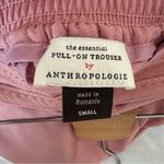 Anthropologie The essential pull-on trousers blush rose pink women's small Photo 6