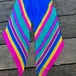 Liz Claiborne  scarf oblong blue pink yellow Photo 5