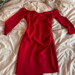 Lulus Red Off The Shoulder Dress Photo 1
