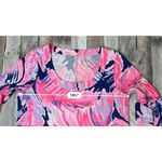 Lilly Pulitzer  Merritt T-shirt Dress Paradise Point Pink Blue Tropical sz MEDIUM Photo 7