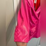 PATRICK STARRR HOT PINK FAUX LEATHER MAKE 'EM SHOOK BLAZER DRESS Photo 4