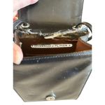 Vintage Y2K Donald J Pliner Butterfly Embroidered Crossbody Purse Black Photo 3