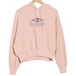 Billabong All Time Fleece Pullover Sweatshirt Graphic Hoodie Dusty Peach Pink M Photo 1