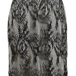 Calvin Klein  Classic Whimsigoth Timeless Black Lace Formal Pencil Skirt Size 6 S Photo 0