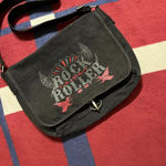 Rock & Roller faded black weekender travel messenger bag Photo 1