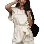 Anthropologie Mare Mare x - NWT Tie-Waist Romper Sz M Photo 0