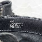 Trouve Bristol Womens Chained Ankle Boots 7M Black Suede Leather Western Bootie Size 7 Photo 3