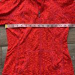 Athleta  Red/Orange Hooded Zip Front Athletic Jacket XS Photo 5